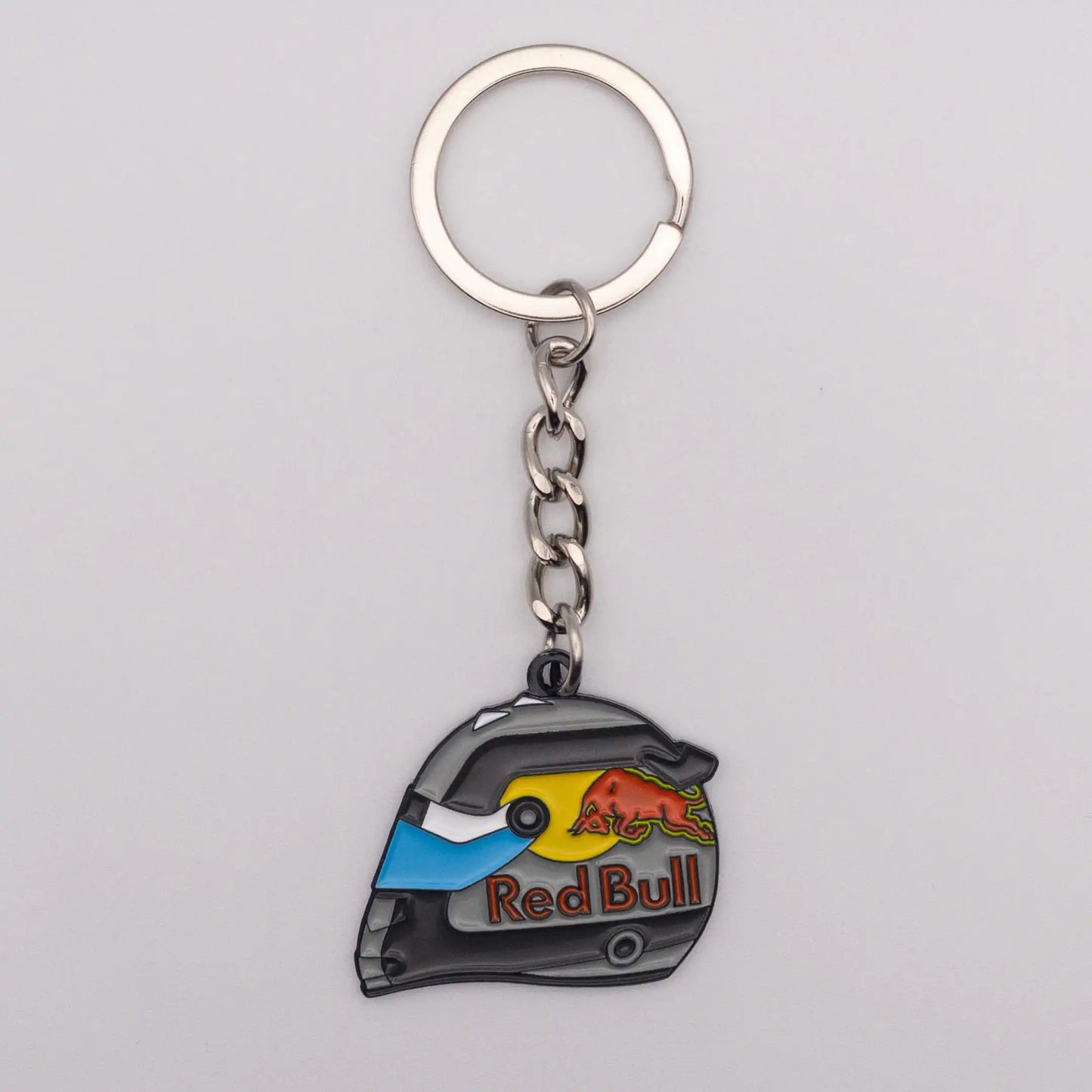 Sergio Perez 2022 Monaco Special Edition Helmet Enamel Keychain on white background
