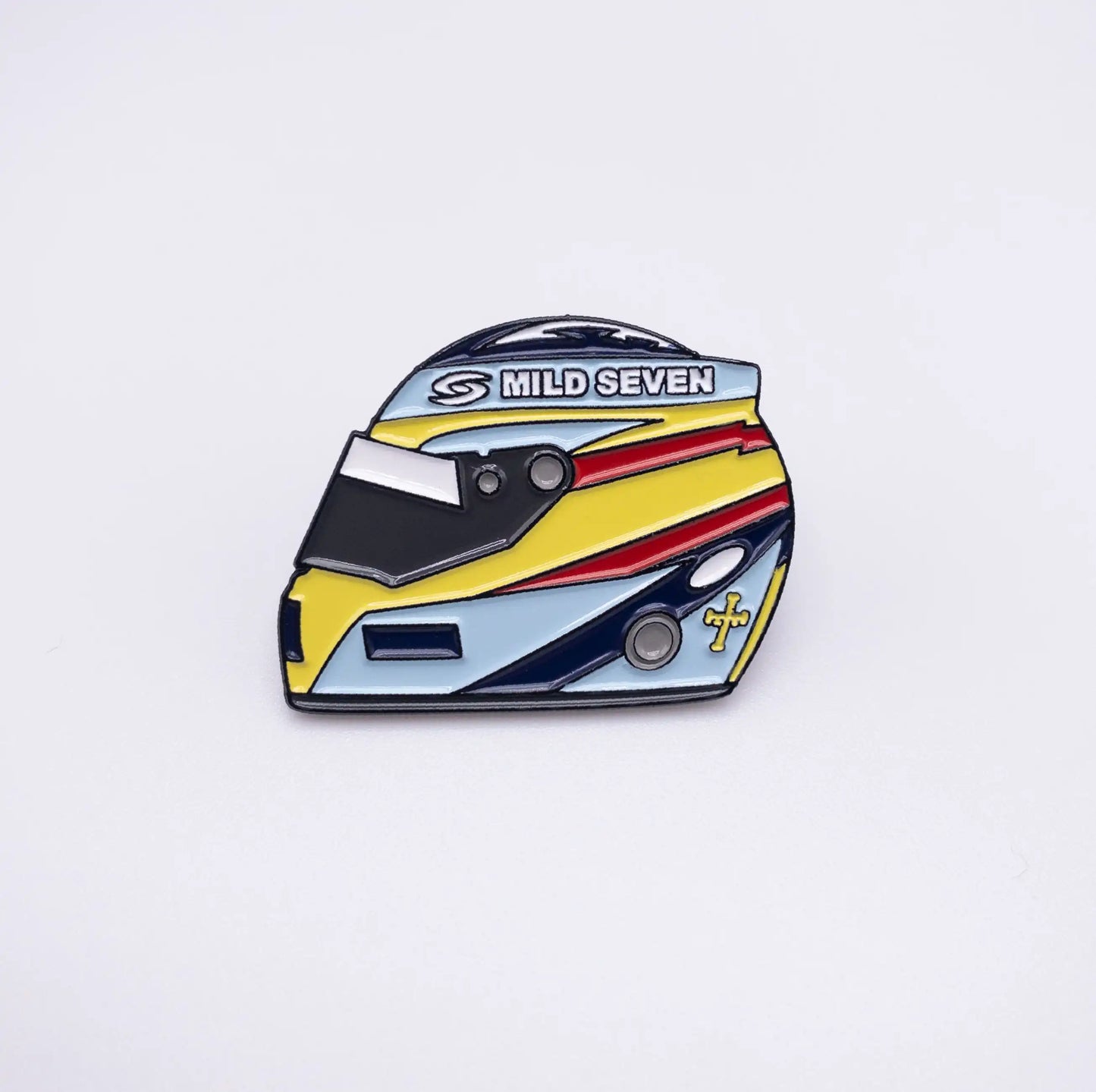 Fernando Alonso 2006 Helmet Enamel Pin shown on white background
