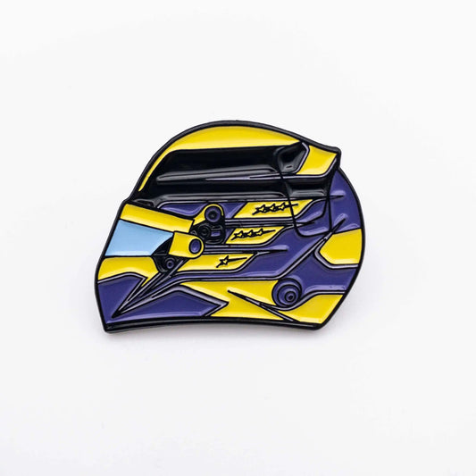 Lewis Hamilton 2023 Helmet Enamel Pin shown on white background