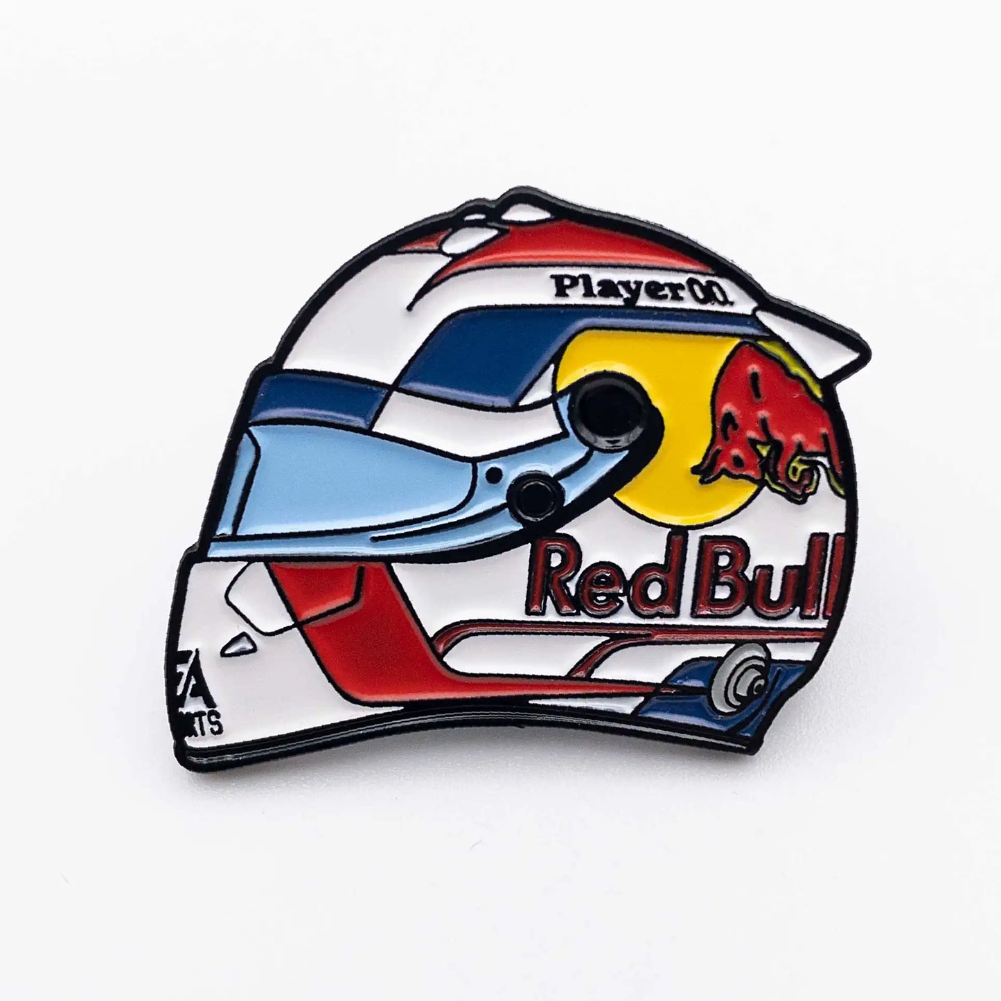 Max Verstappen 2023 Helmet Enamel Pin shown on white background