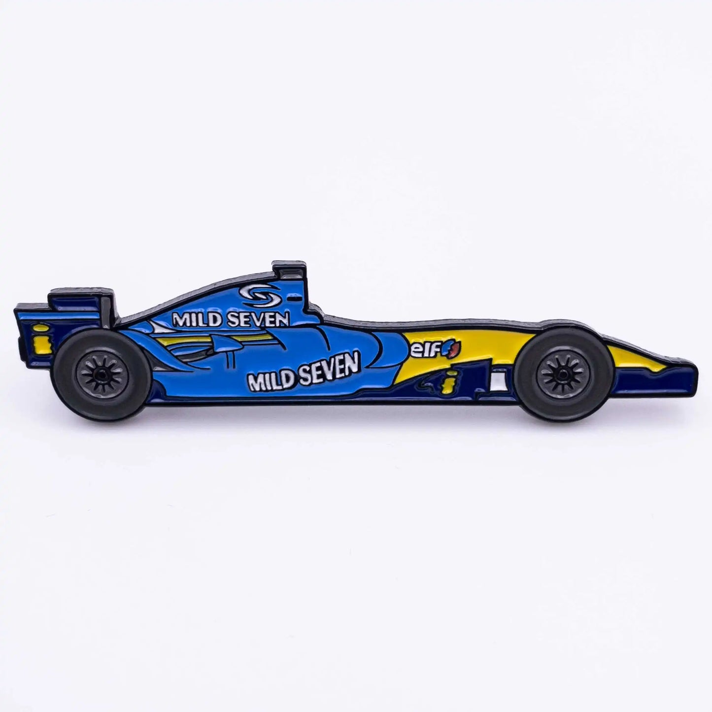 Renault R26 Formula One Car Enamel Pin shown on white background