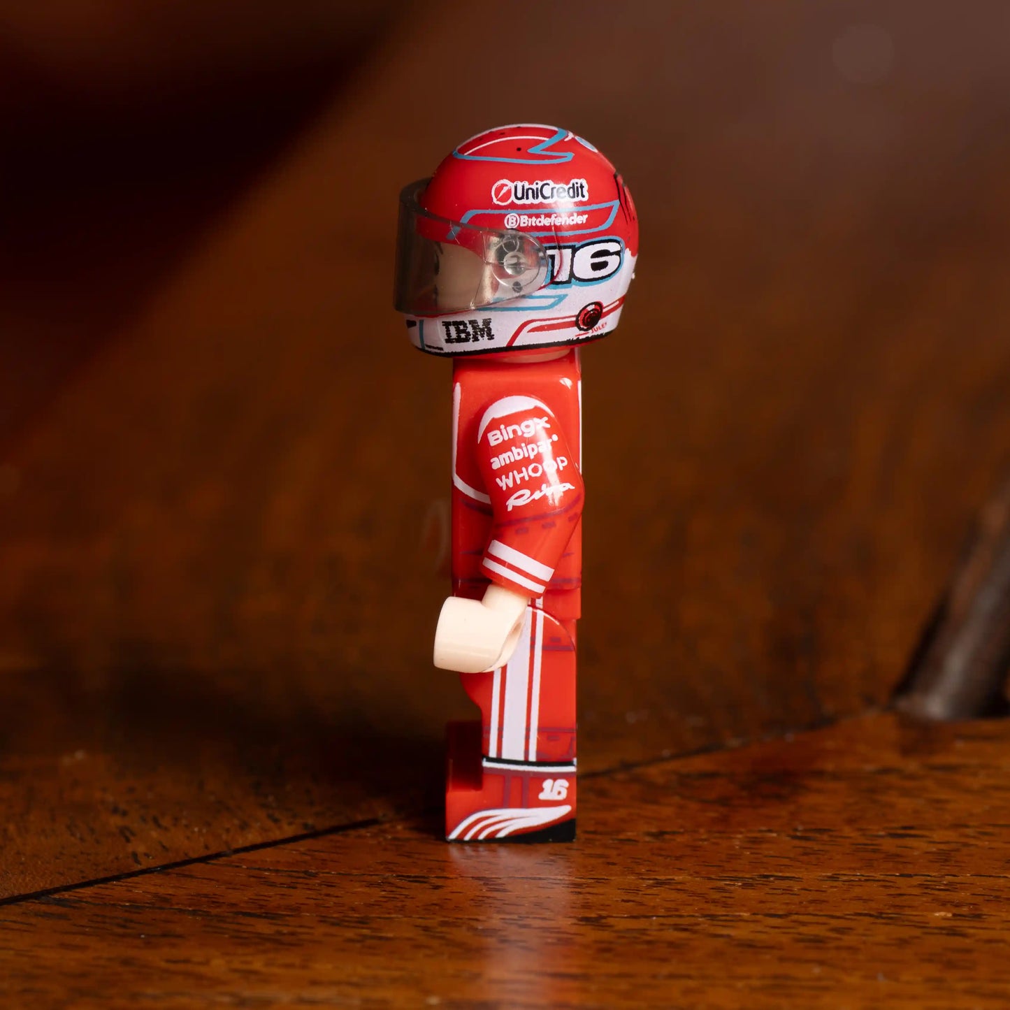 Charles Leclerc Custom Lego Minifig With Custom Helmet
