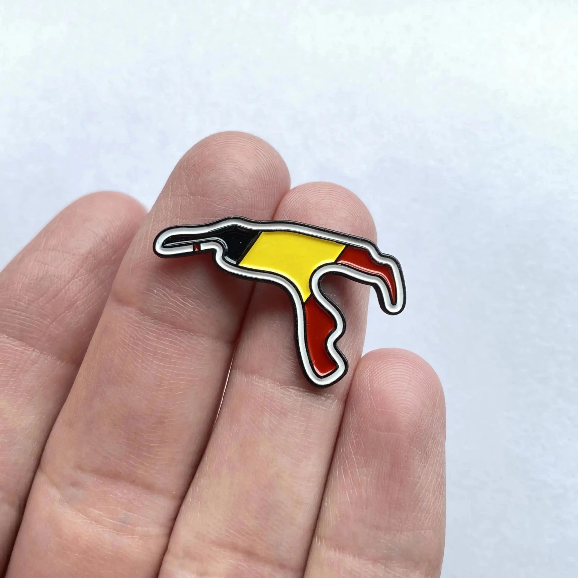 Circuit de Spa-Francorchamps Pin Badge on hand