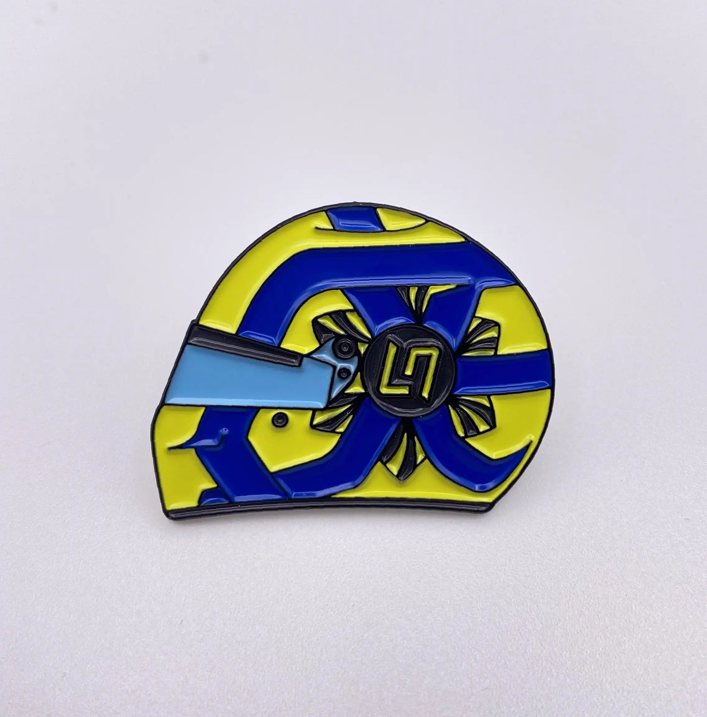 Lando Norris 2022 Helmet Enamel Pin shown on white background