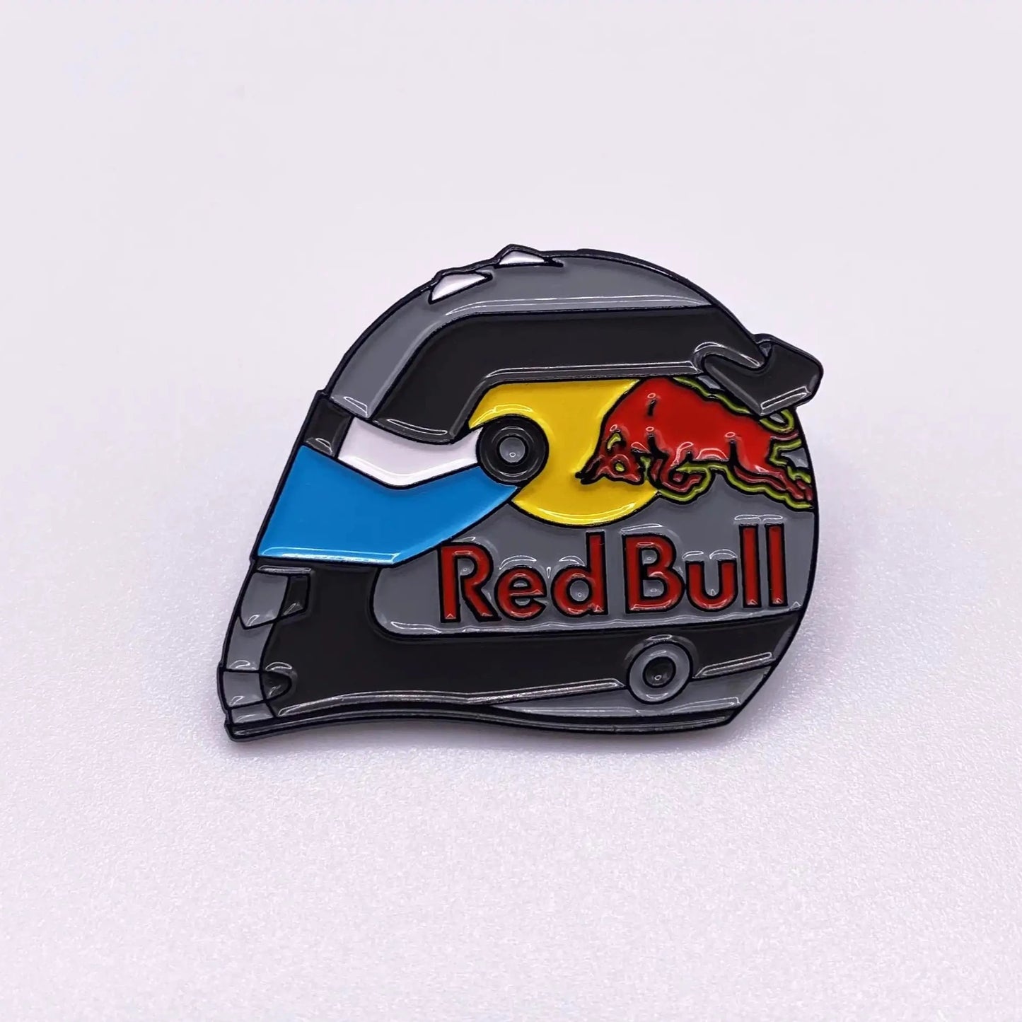 Sergio Perez 2022 Monaco Special Edition Helmet Enamel Pin shown on white background