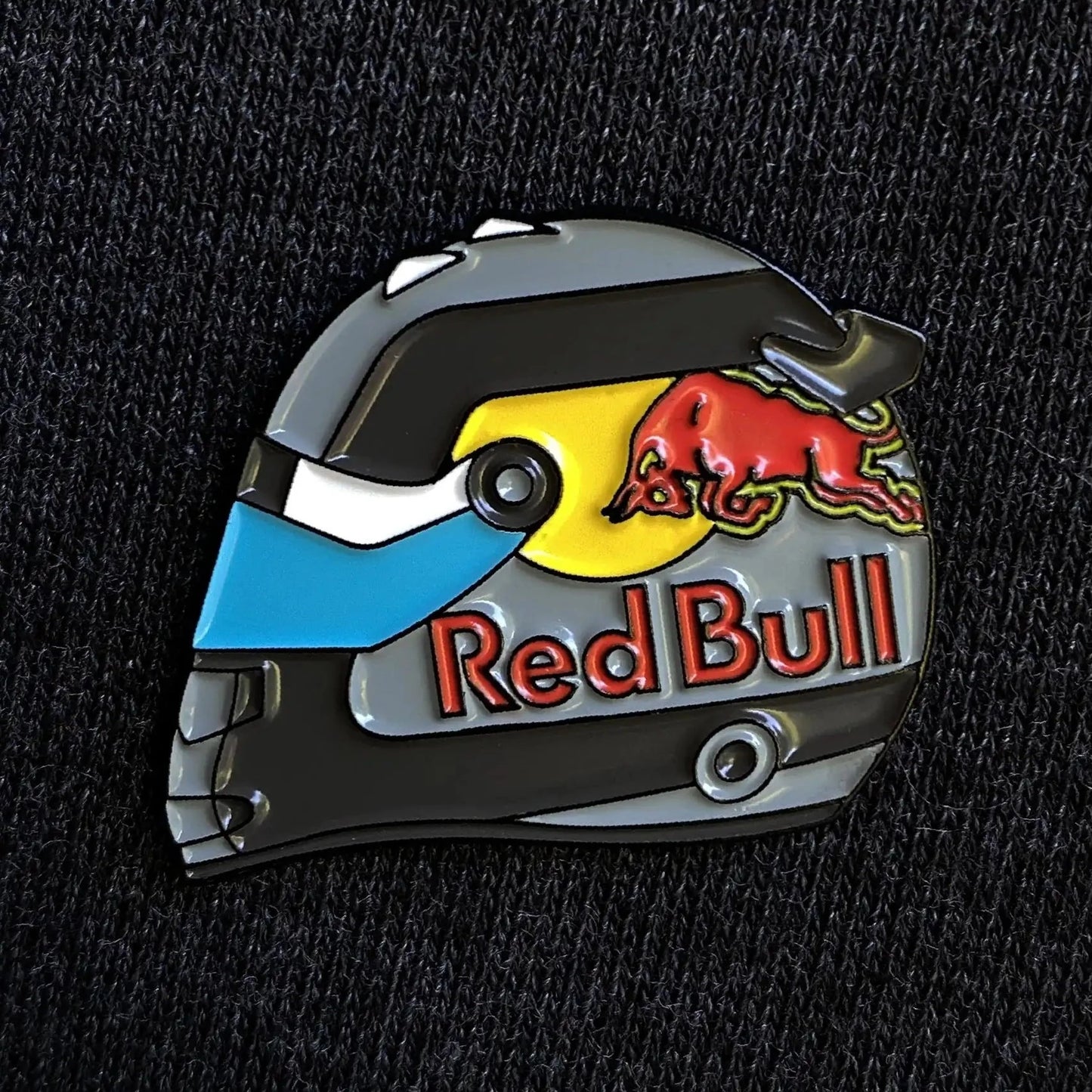 Sergio Perez 2022 Monaco Special Edition Helmet Enamel Pin shown on clothes
