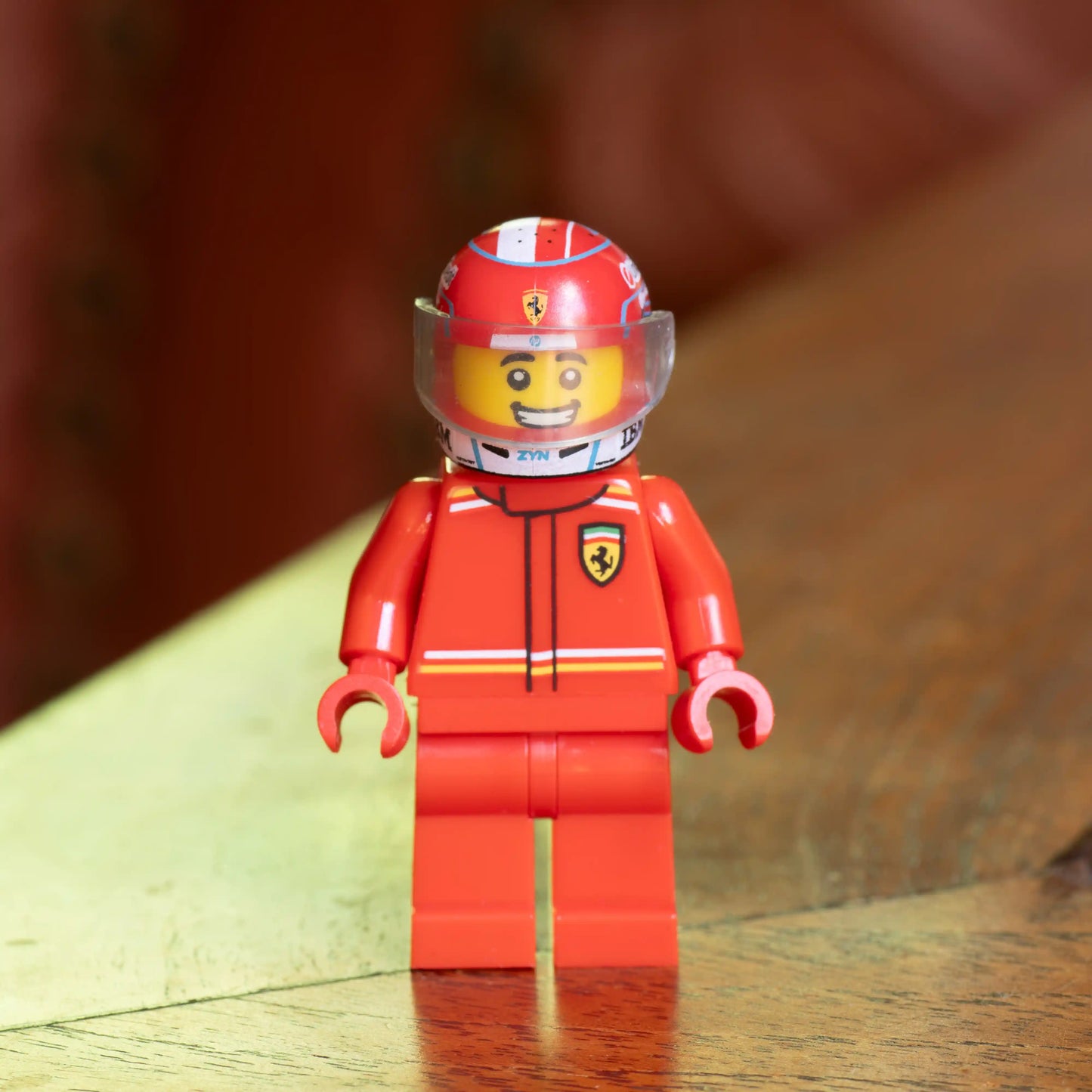Charles Leclerc 2026 Custom Lego Minifig Helmet
