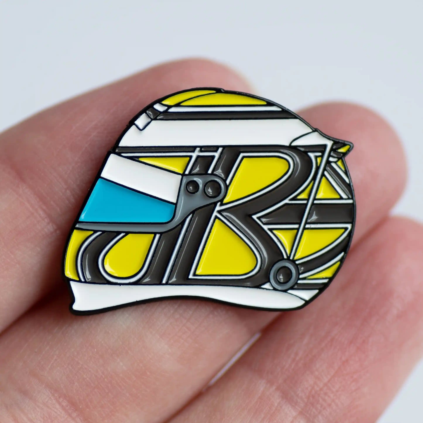Jenson Button 2009 Helmet Enamel Pin