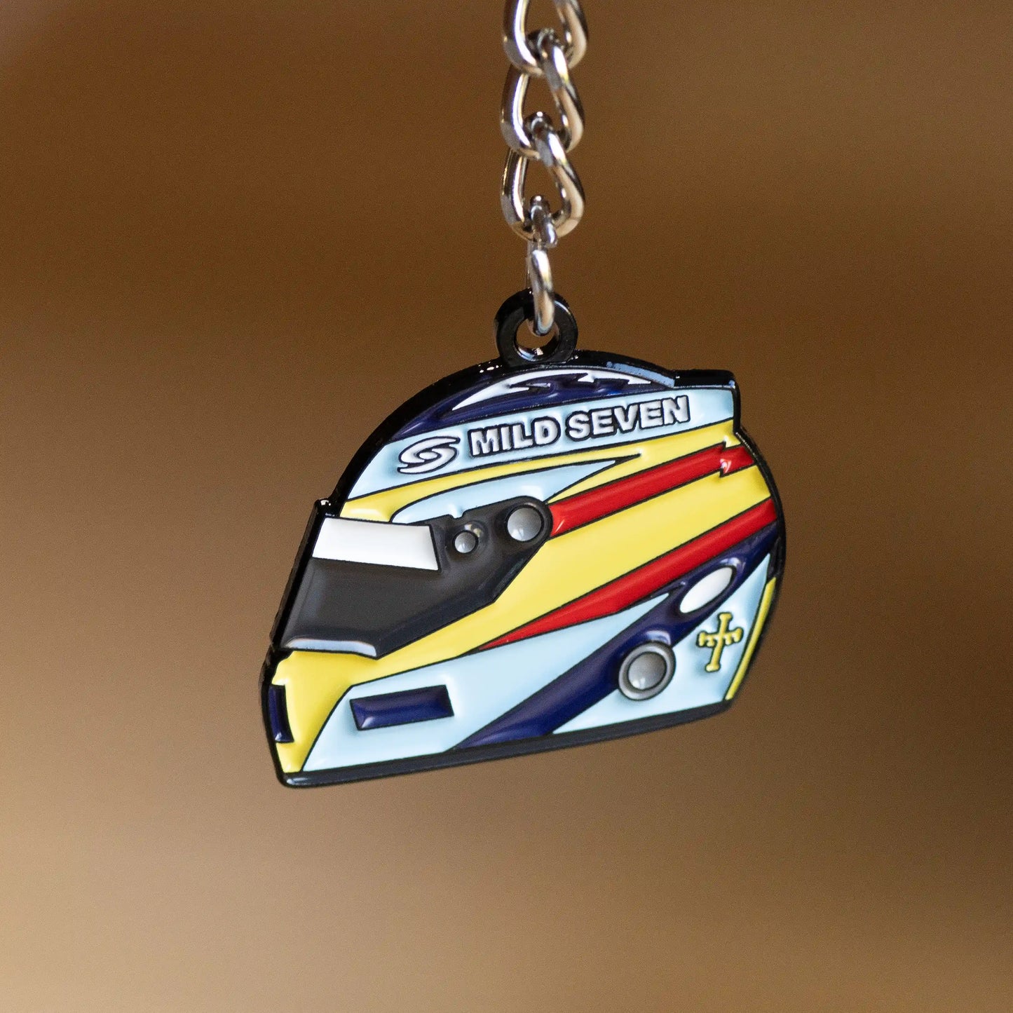 Fernando Alonso 2006 Helmet Enamel Keychain front