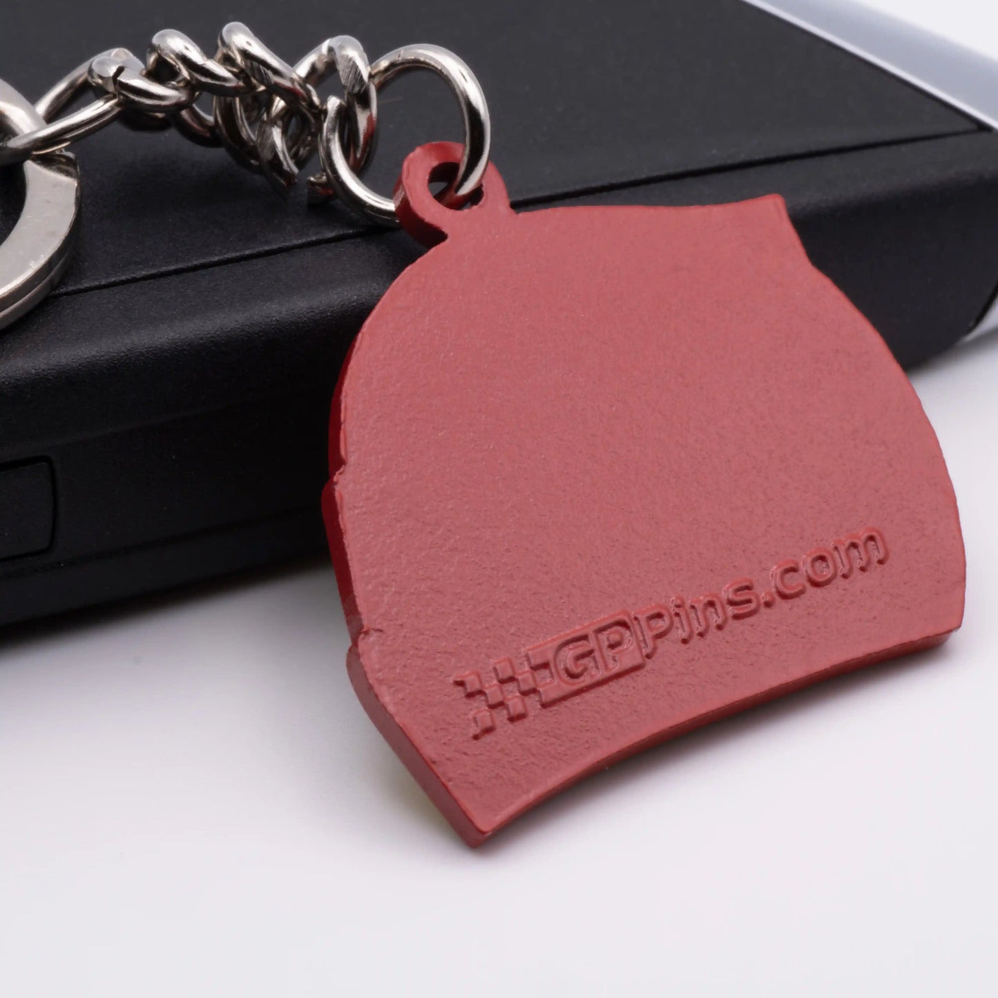 Back of Lewis Hamilton 2025 Helmet Enamel Keychain