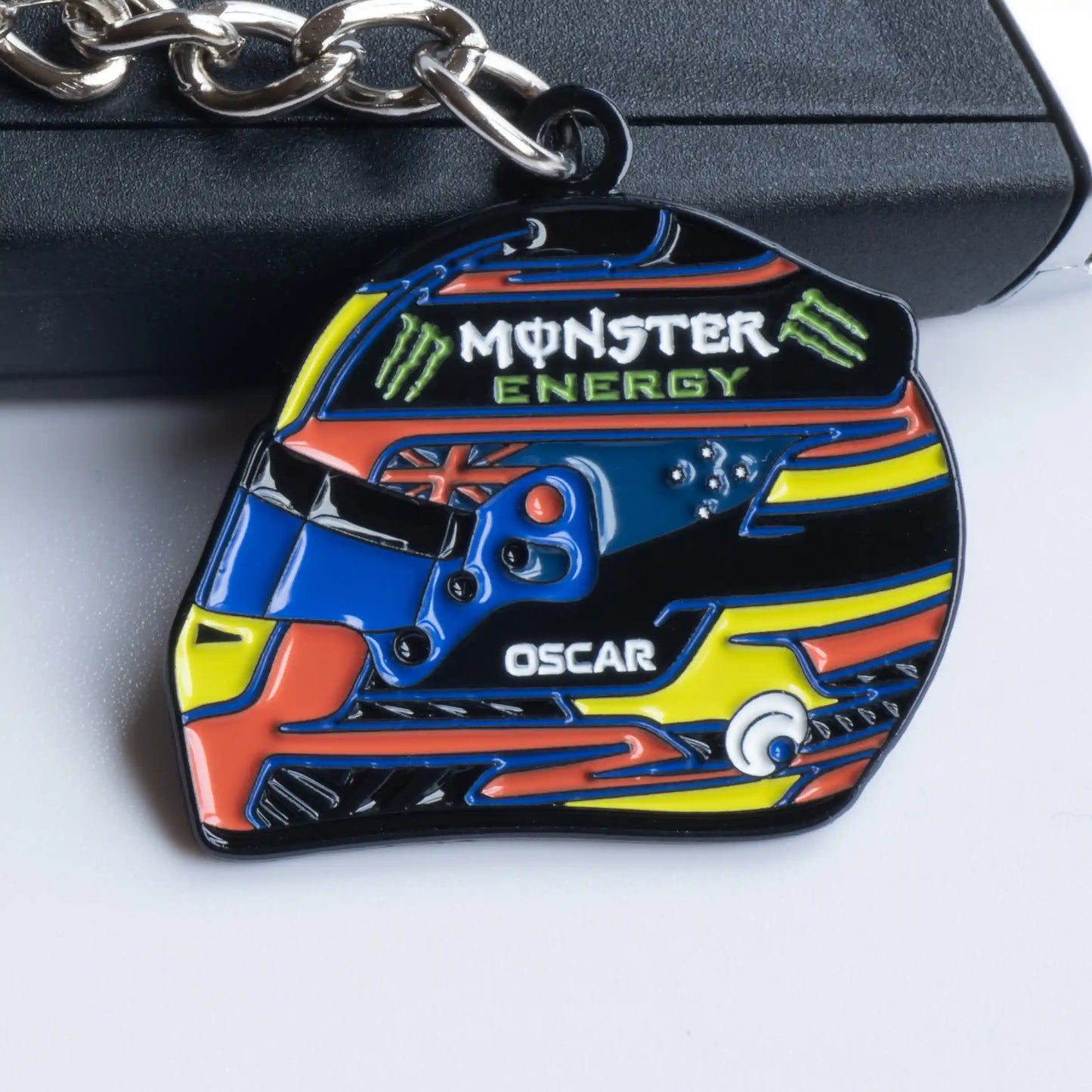 Oscar Piastri 2025 Helmet Enamel Keychain