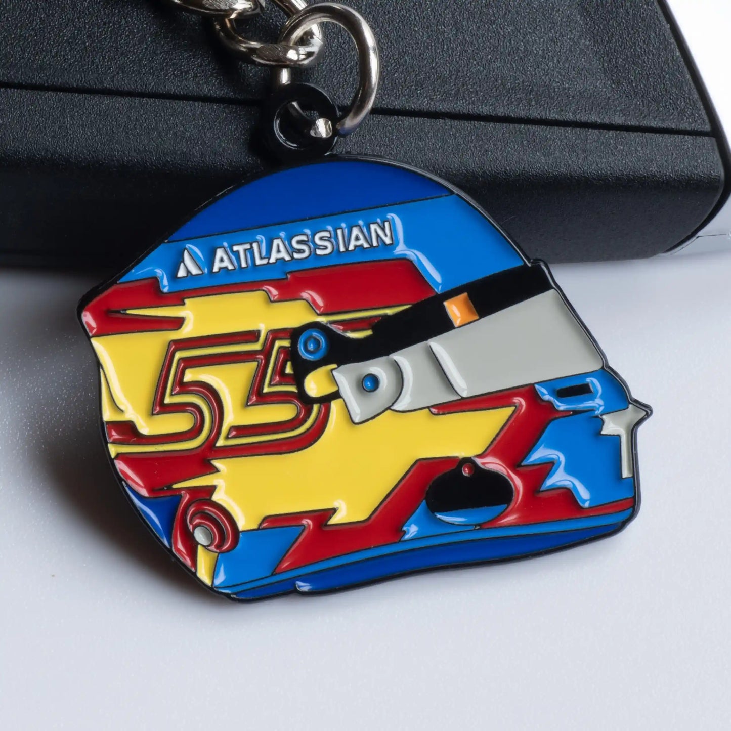 Carlos Sainz 2025 Helmet Enamel Keychain