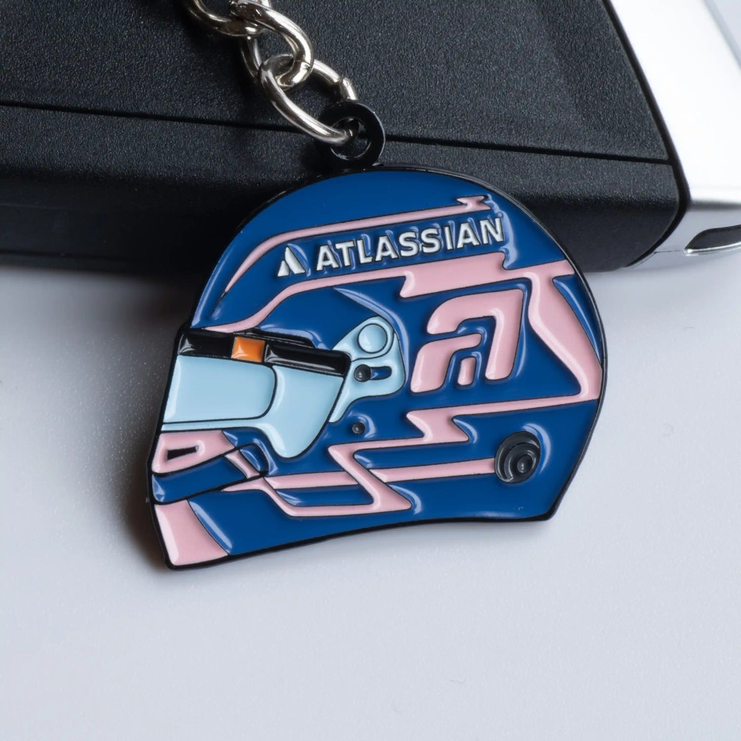 Alex Albon 2025 Helmet Enamel Keychain