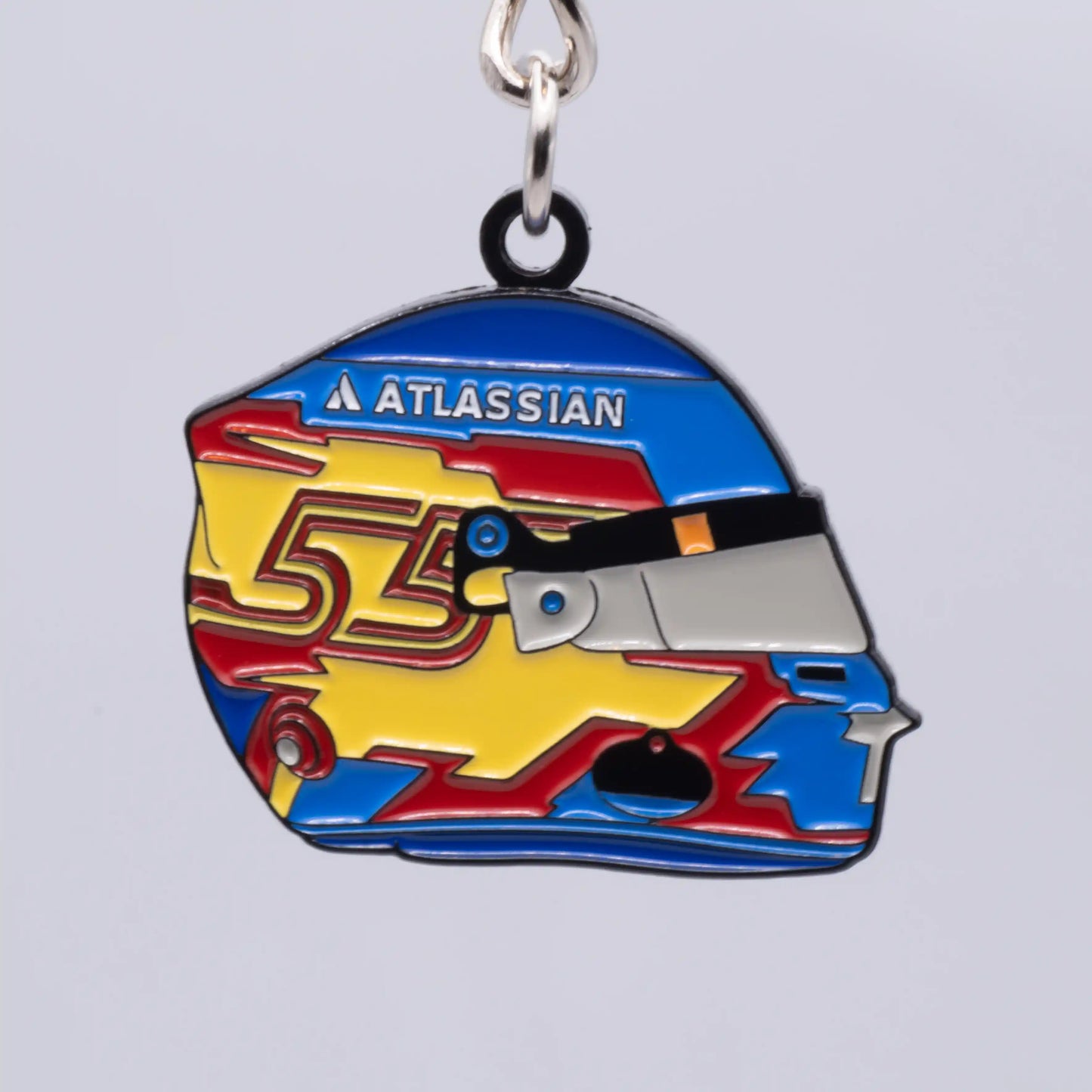 Carlos Sainz 2025 Helmet Enamel Keychain