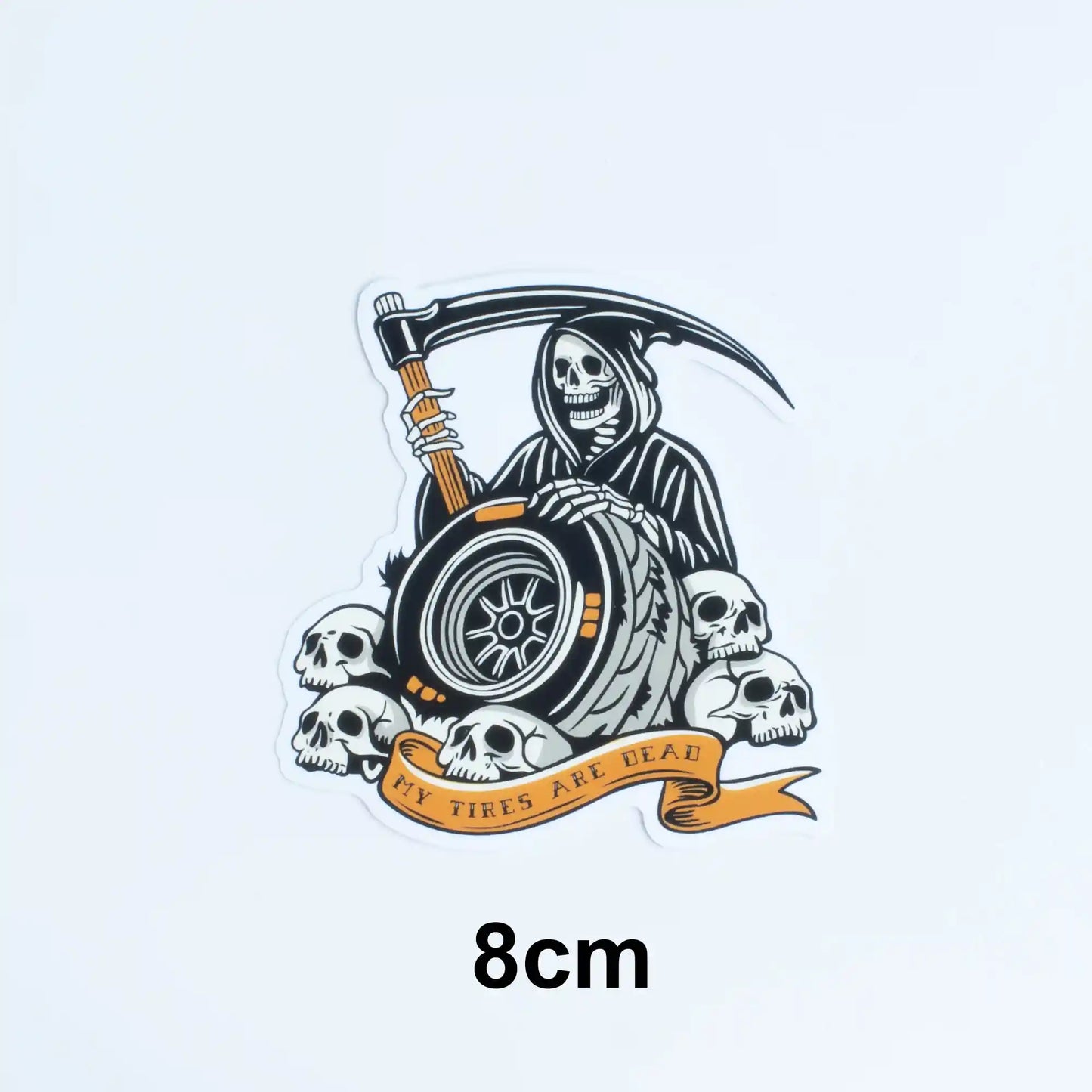 Formula One Tattoo Style Sticker Pack, My Tires Are Dead