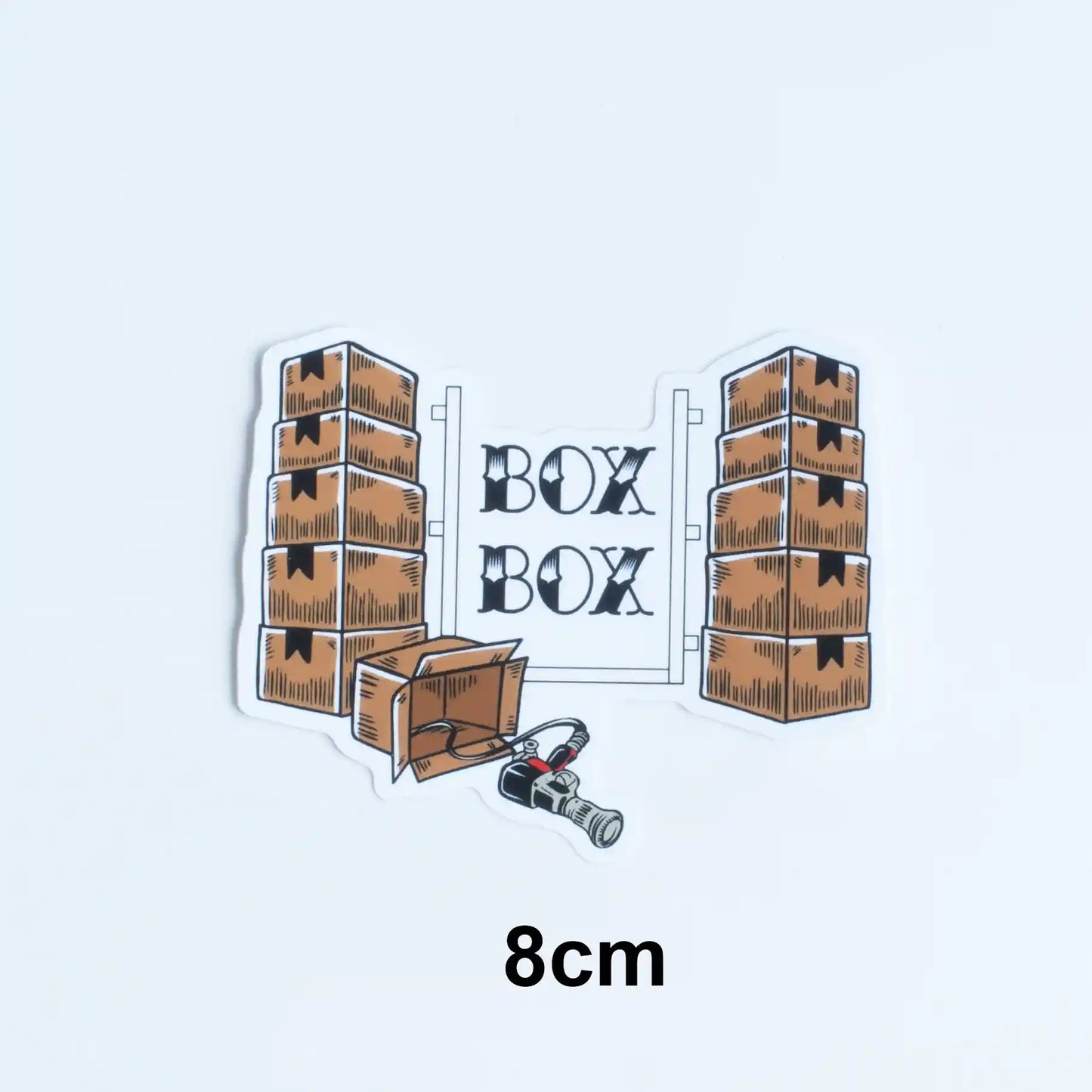 Formula One Tattoo Style Sticker Pack, Box Box