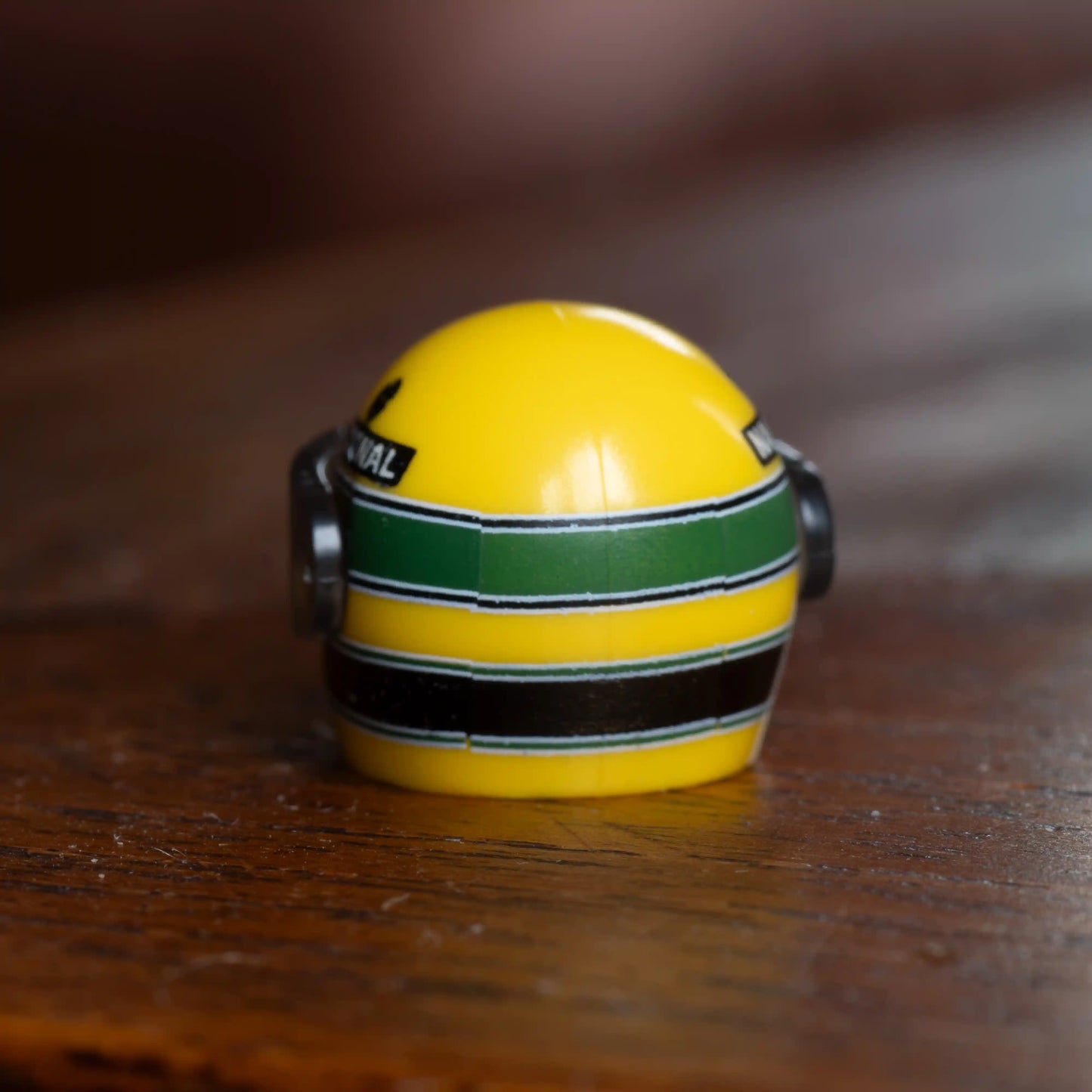 Ayrton Senna Custom Lego Minifig Helmet, back
