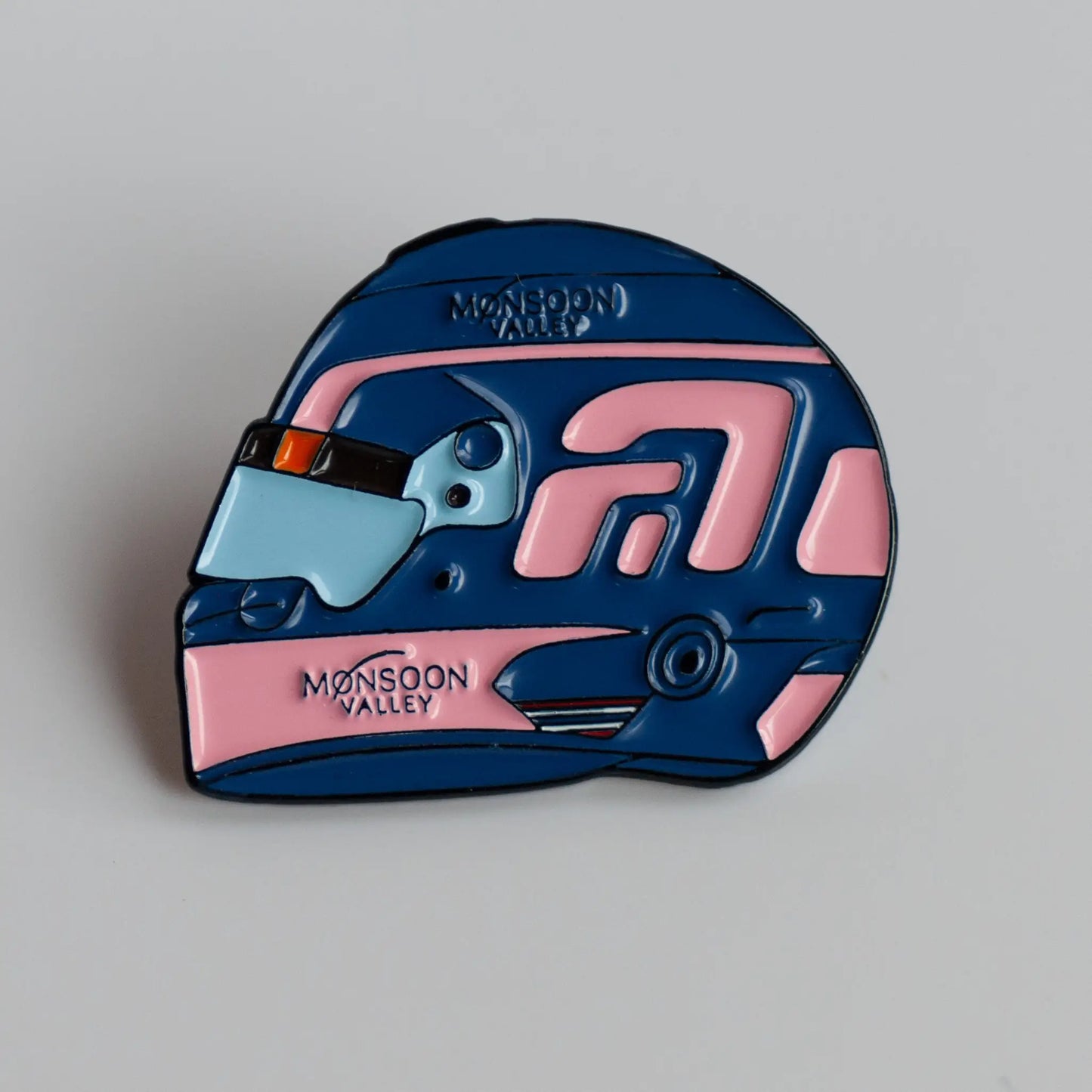 Alex Albon 2024 Helmet Enamel Pin shown on white background