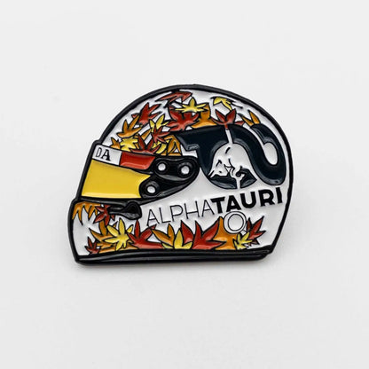 Yuki Tsunoda 2023 Helmet Enamel Pin shown on white background