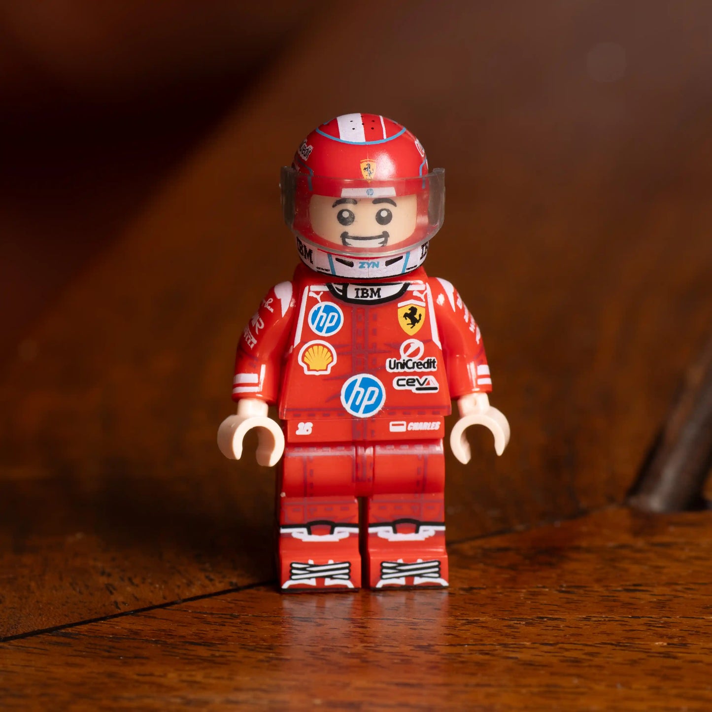 Charles Leclerc Custom Lego Minifig With Custom Helmet