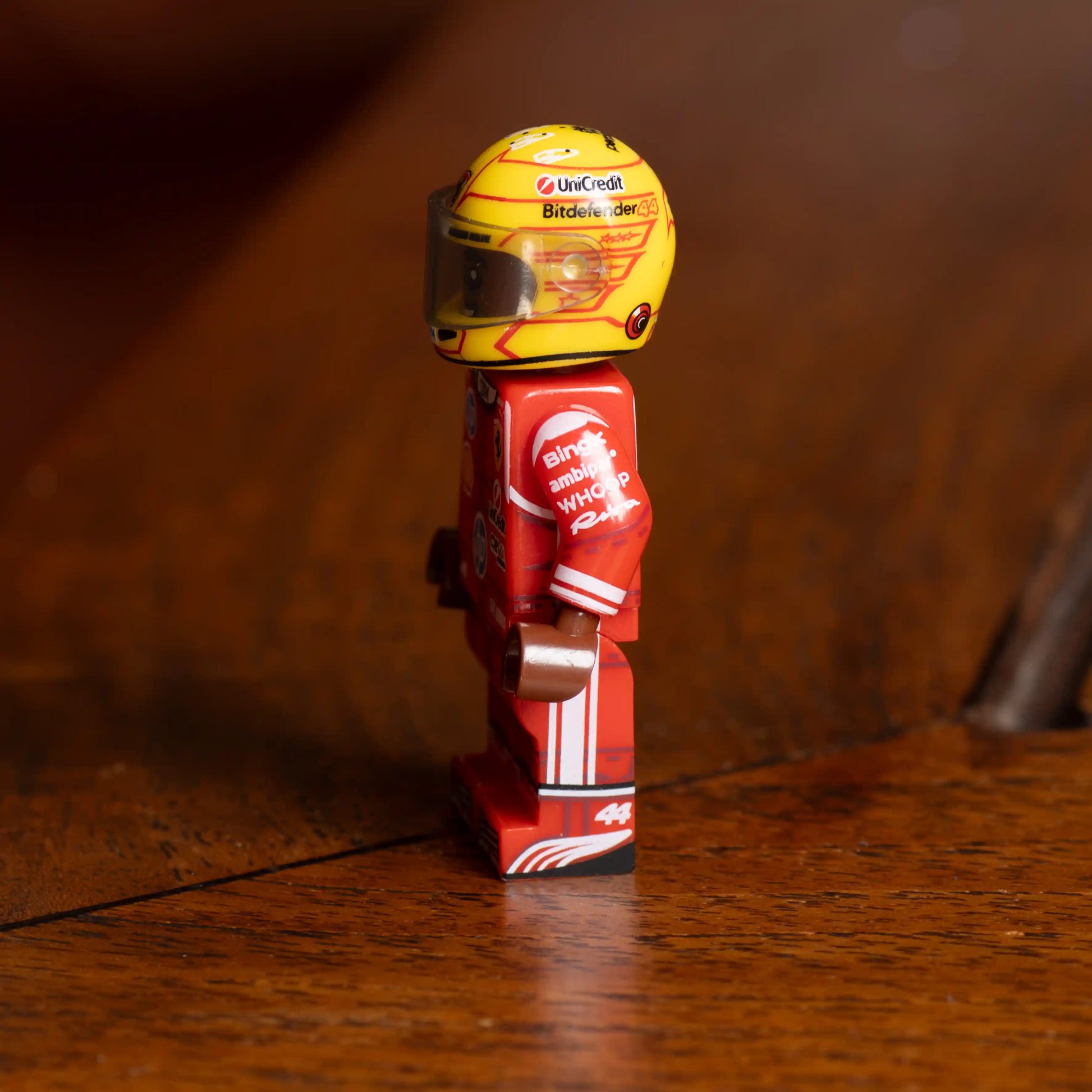 Lewis Hamilton Custom Lego Minifig with Custom Helmet