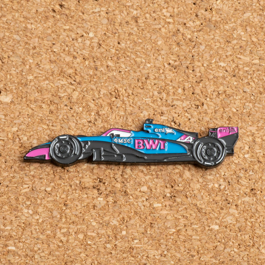 Alpine A526 Formula One Car Enamel Pin
