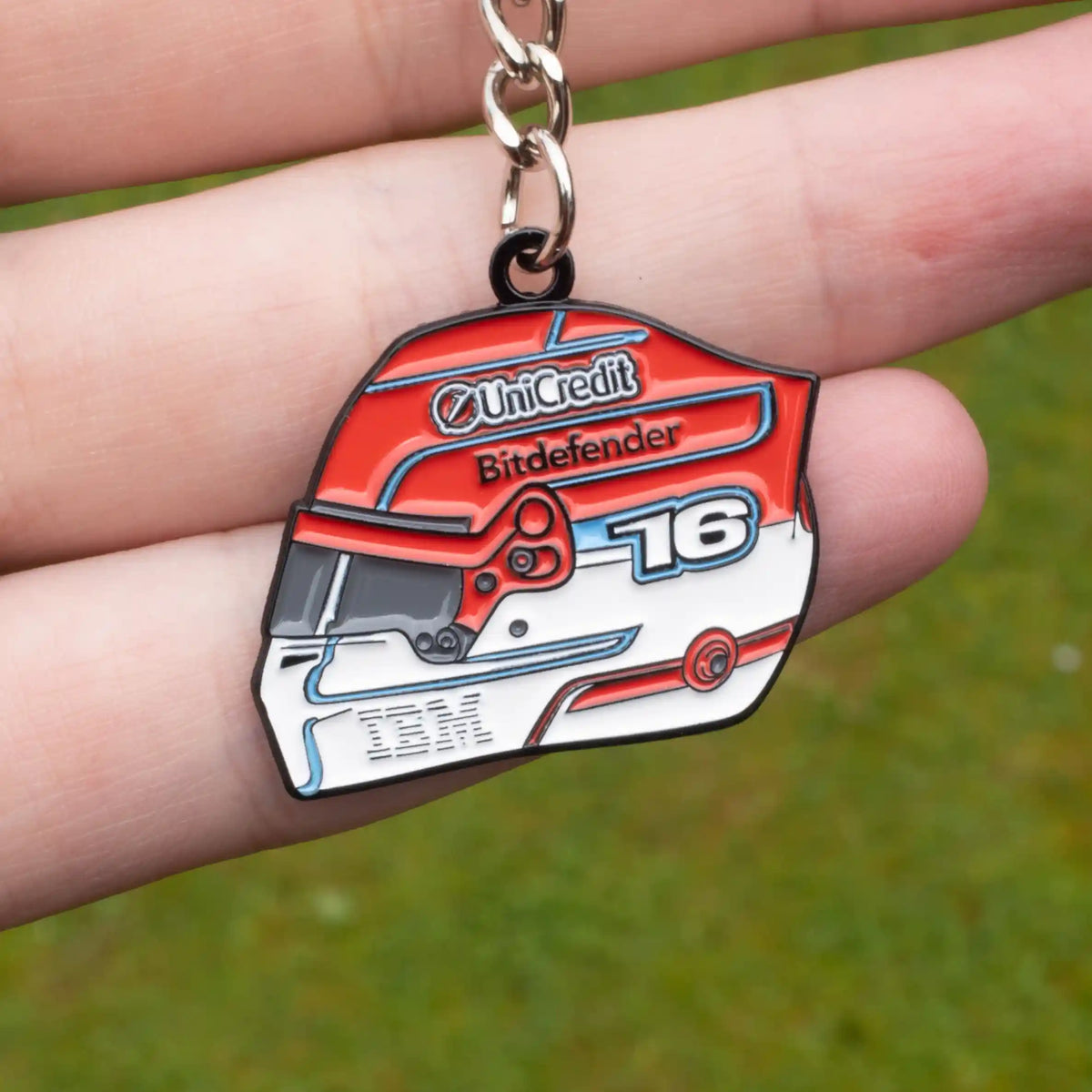 Charles Leclerc 2026 Helmet Enamel Keychain