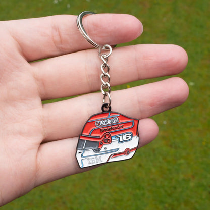 Charles Leclerc 2026 Helmet Enamel Keychain