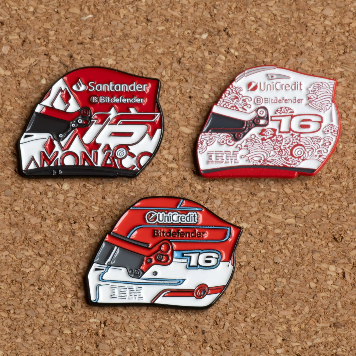 Charles Leclerc Helmet Pin Bundle
