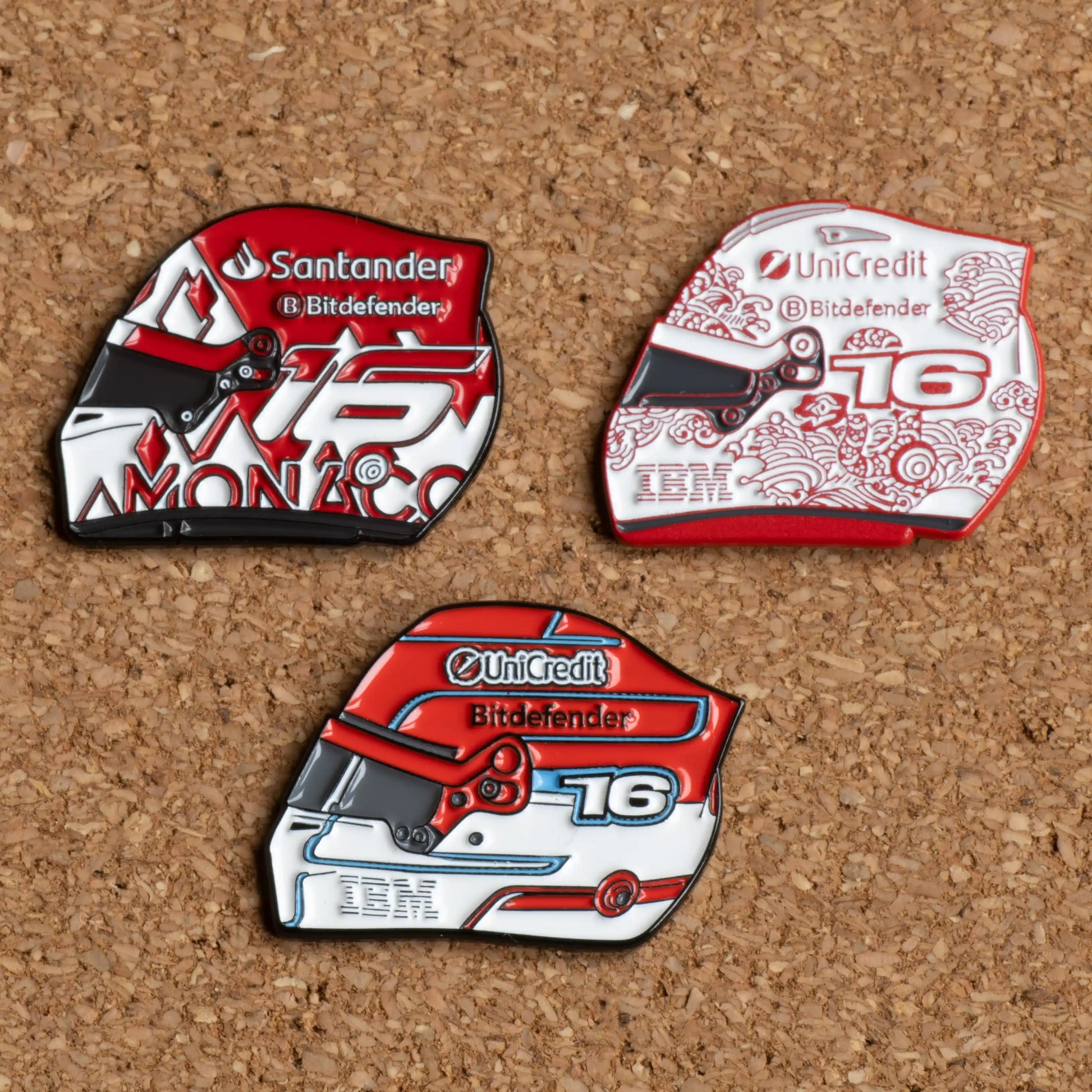 Charles Leclerc Helmet Pin Bundle