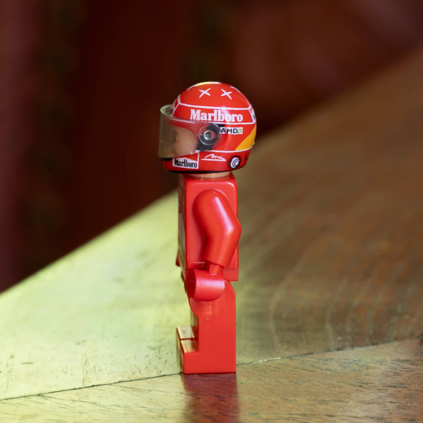 Michael Schumacher Custom Lego Minifig Helmet