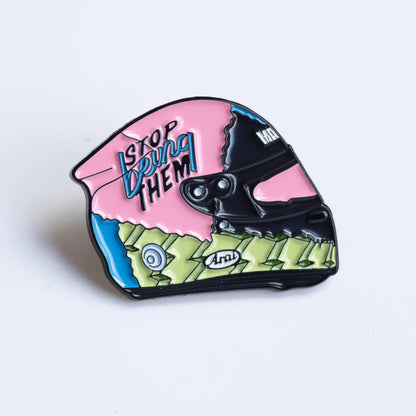 Daniel Ricciardo 2019 Helmet Enamel Pin