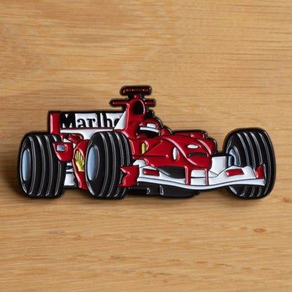 Ferrari F2004 Formula One Car Enamel Pin front 