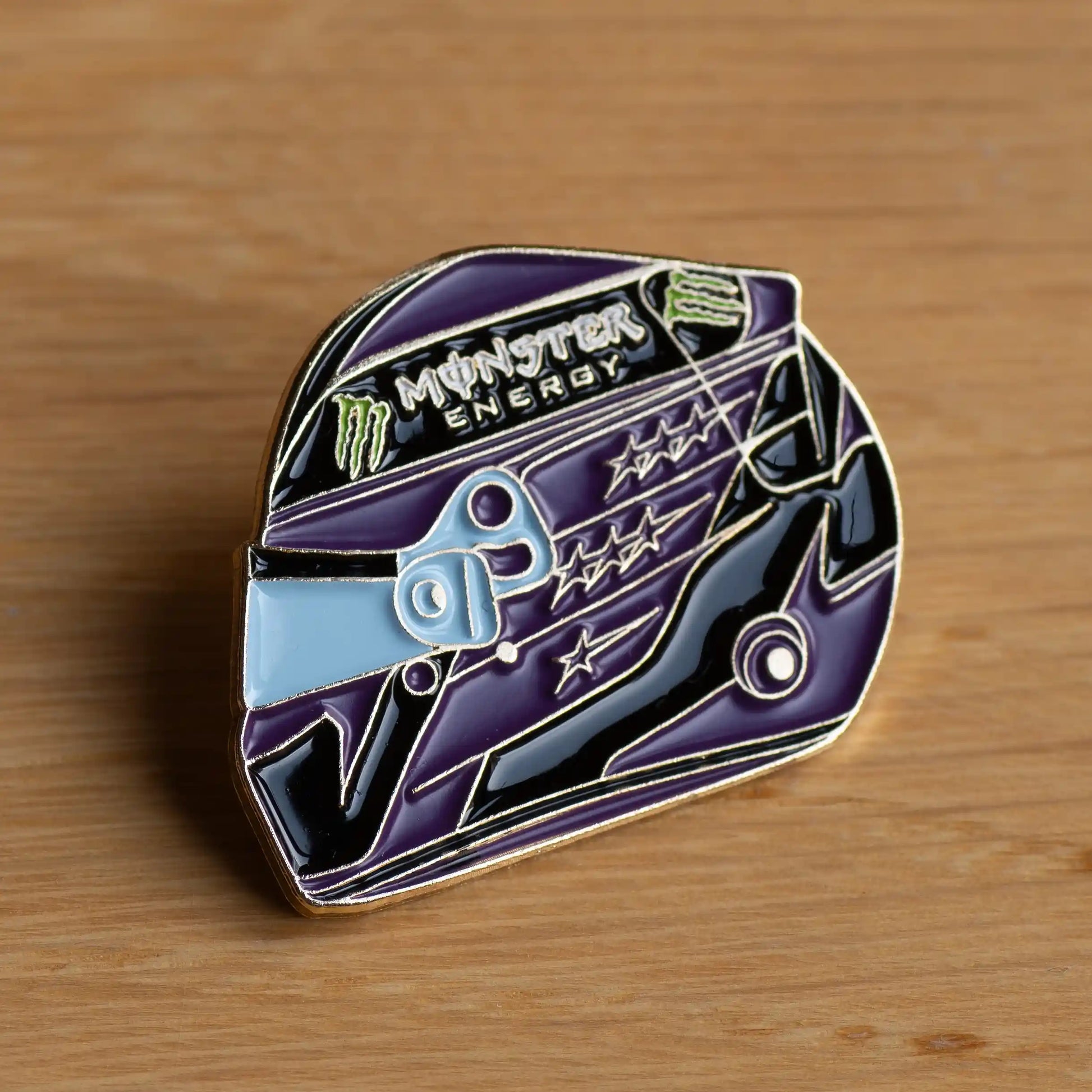 Lewis Hamilton Helmet 2020 Abu Dhabi Enamel Pin front