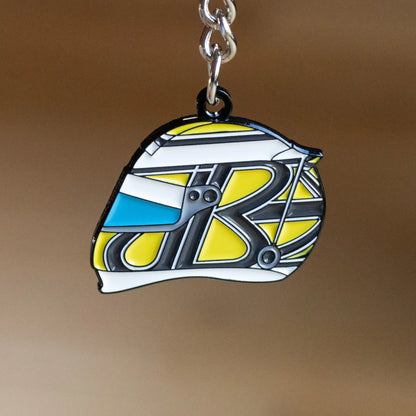 Jenson Button 2009 Helmet Enamel Keychain