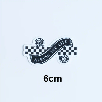 Formula One Tattoo Style Sticker Pack, Across the Line