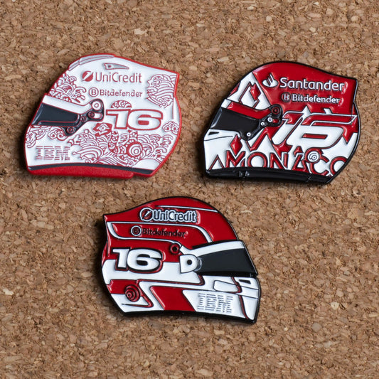 Charles Leclerc Helmet Pin Bundle