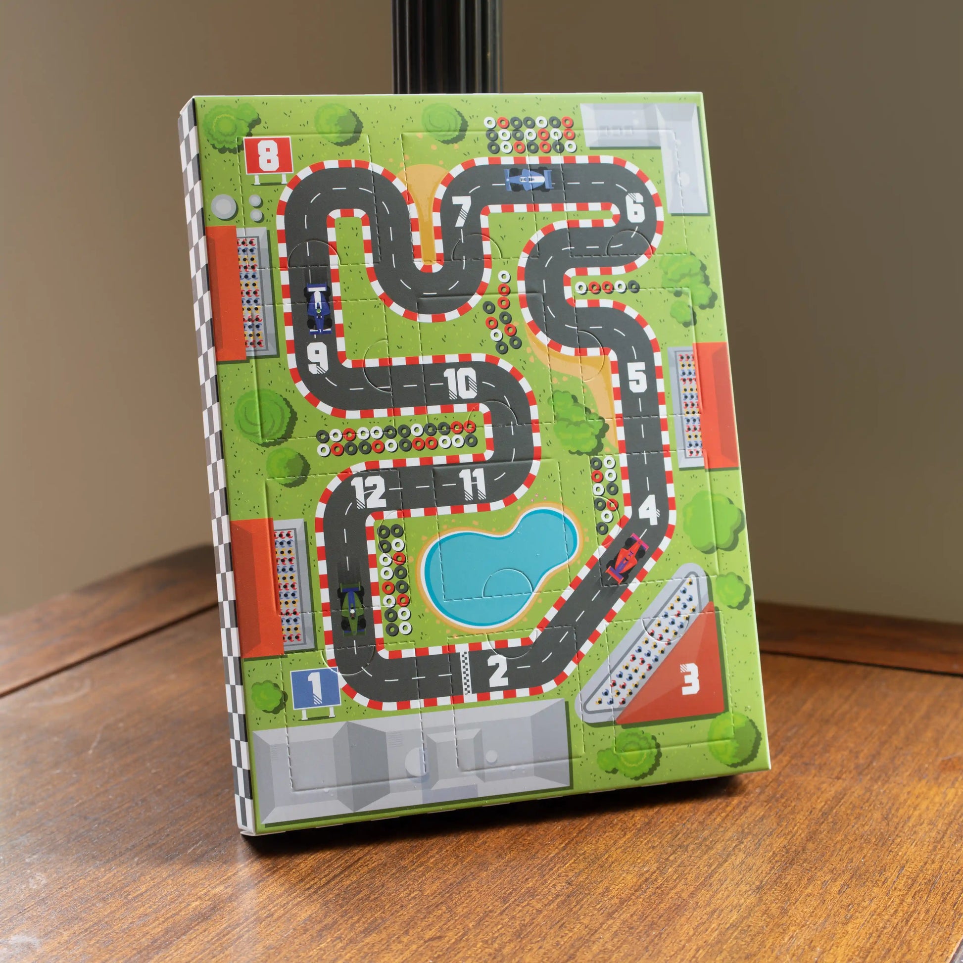 F1 Enamel Pin 12 Door Advent Calendar front