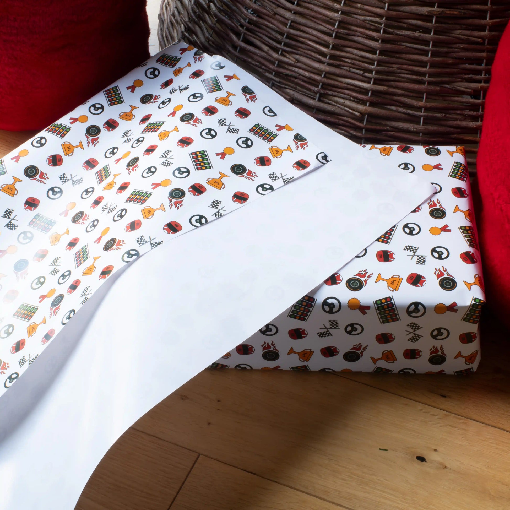 Formula One Themed Wrapping Paper
