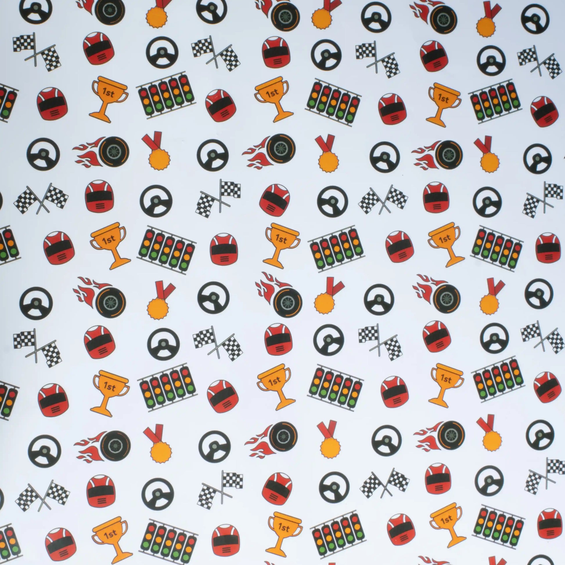 Formula One Themed Wrapping Paper