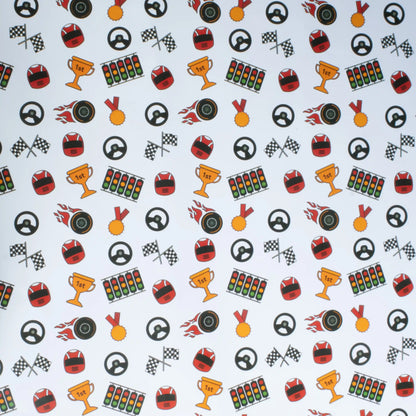 Formula One Themed Wrapping Paper