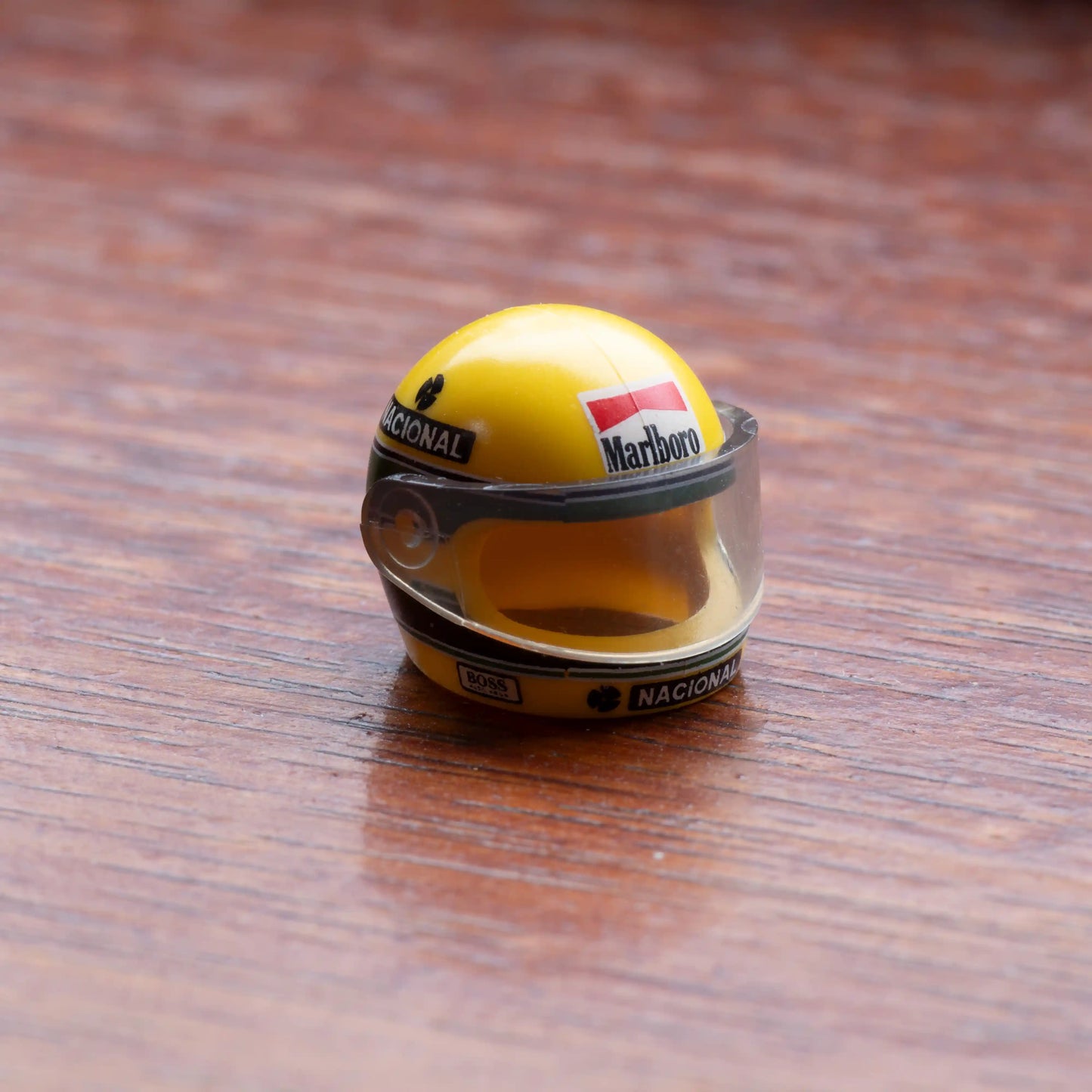 Ayrton Senna Custom Lego Minifig Helmet, top