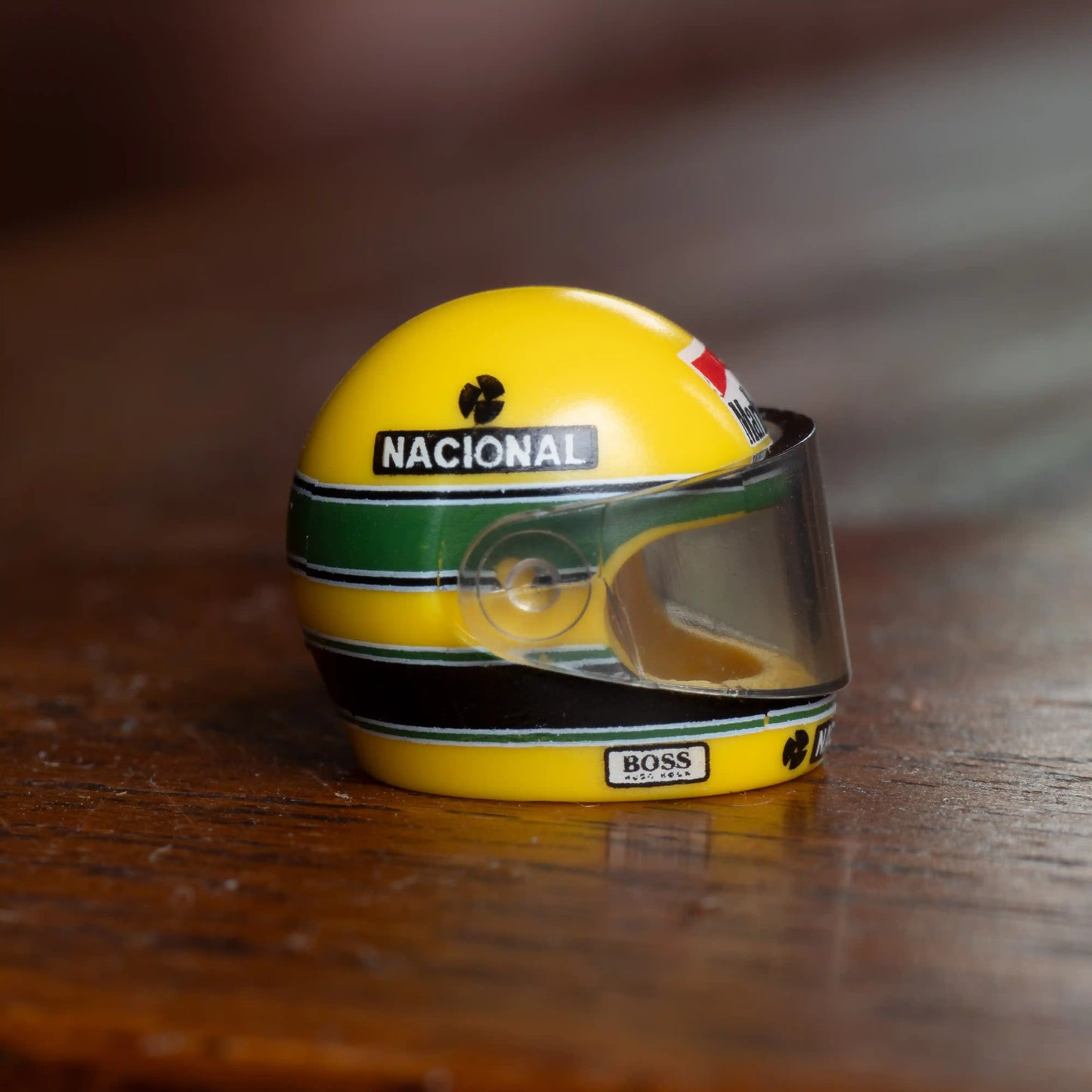 Ayrton Senna Custom Lego Minifig Helmet, side