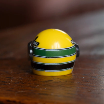 Ayrton Senna Custom Lego Minifig Helmet, back
