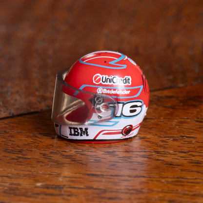 Charles Leclerc Custom Lego Minifig Helmet