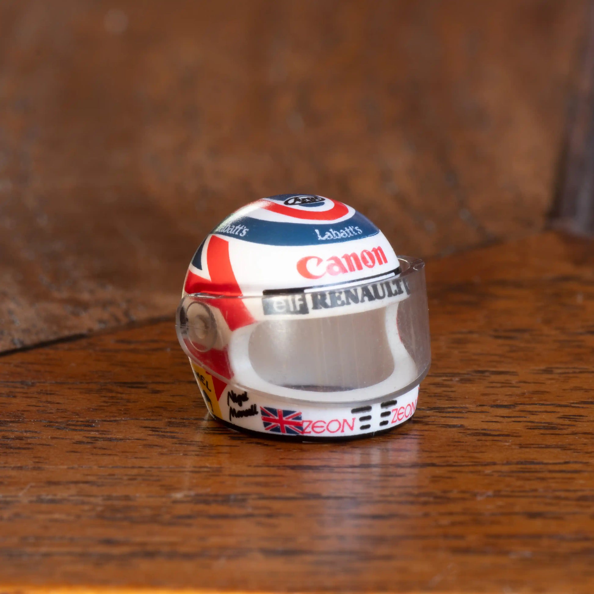 Nigel Mansell Custom Lego Minifig Helmet