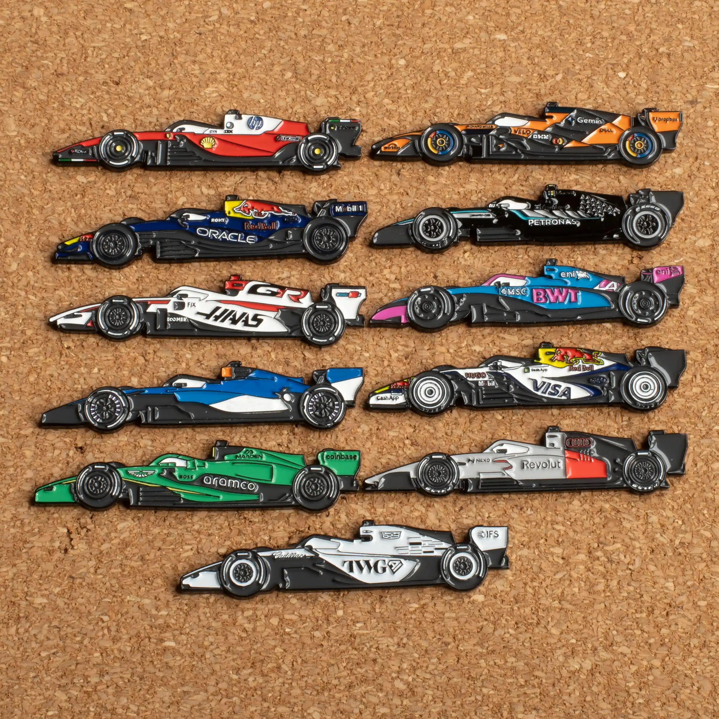 2026 F1 Car Enamel Pin Bundle – GPPins.com
