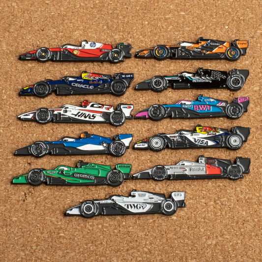 2026 F1 Car Enamel Pin Bundle