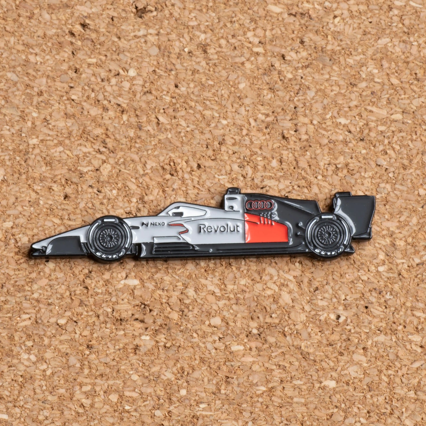 Audi R26 Formula One Car Enamel Pin