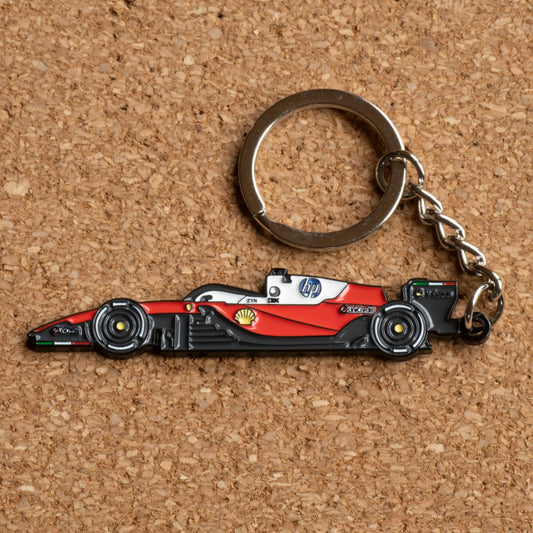 Ferrari SF-26 Formula One Car Enamel Keychain